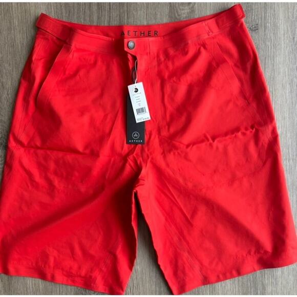 NEW Aether Oceanic Red Shorts Men's 33 - Picture 1 of 7